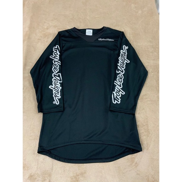 Troy Lee Designs Other - Troy Lee Designs Rukus 3/4 Shirt Mens size large Black Long Sleeve EUC